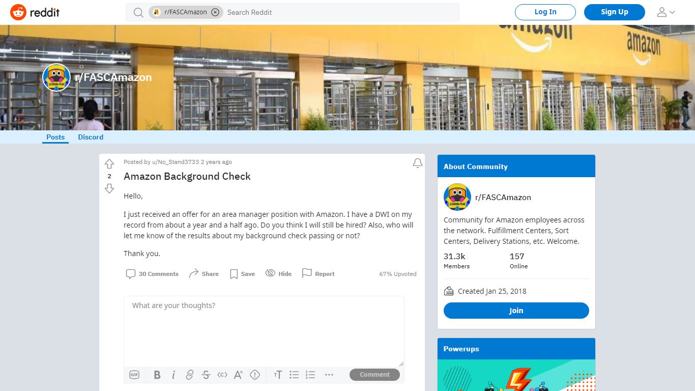 Amazon Background Check : FASCAmazon - reddit